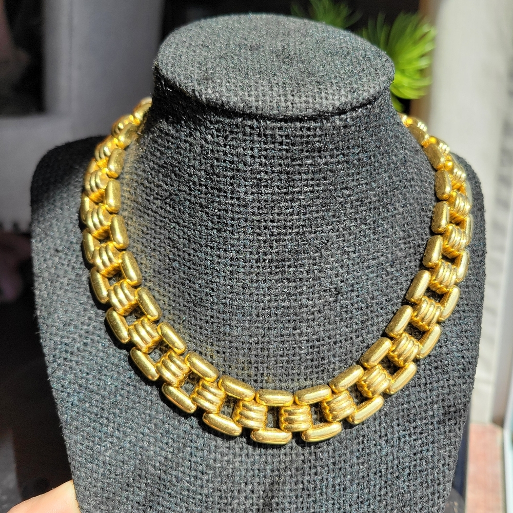 Vintage Ciner Panther Link Necklace